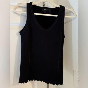 Theory Midnight Ribbed Tank Top